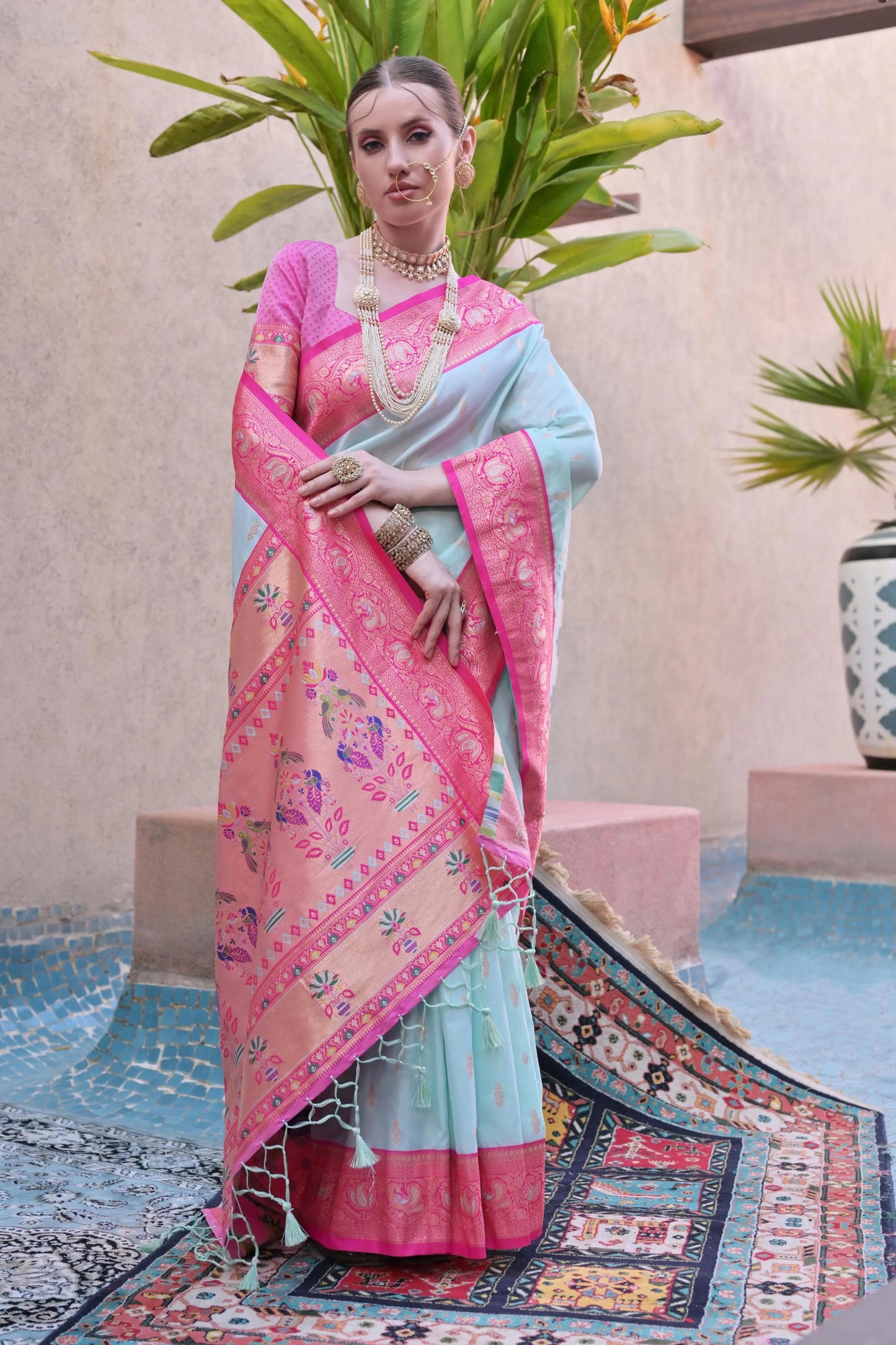 Soft Banarasi Silk Paithani Saree