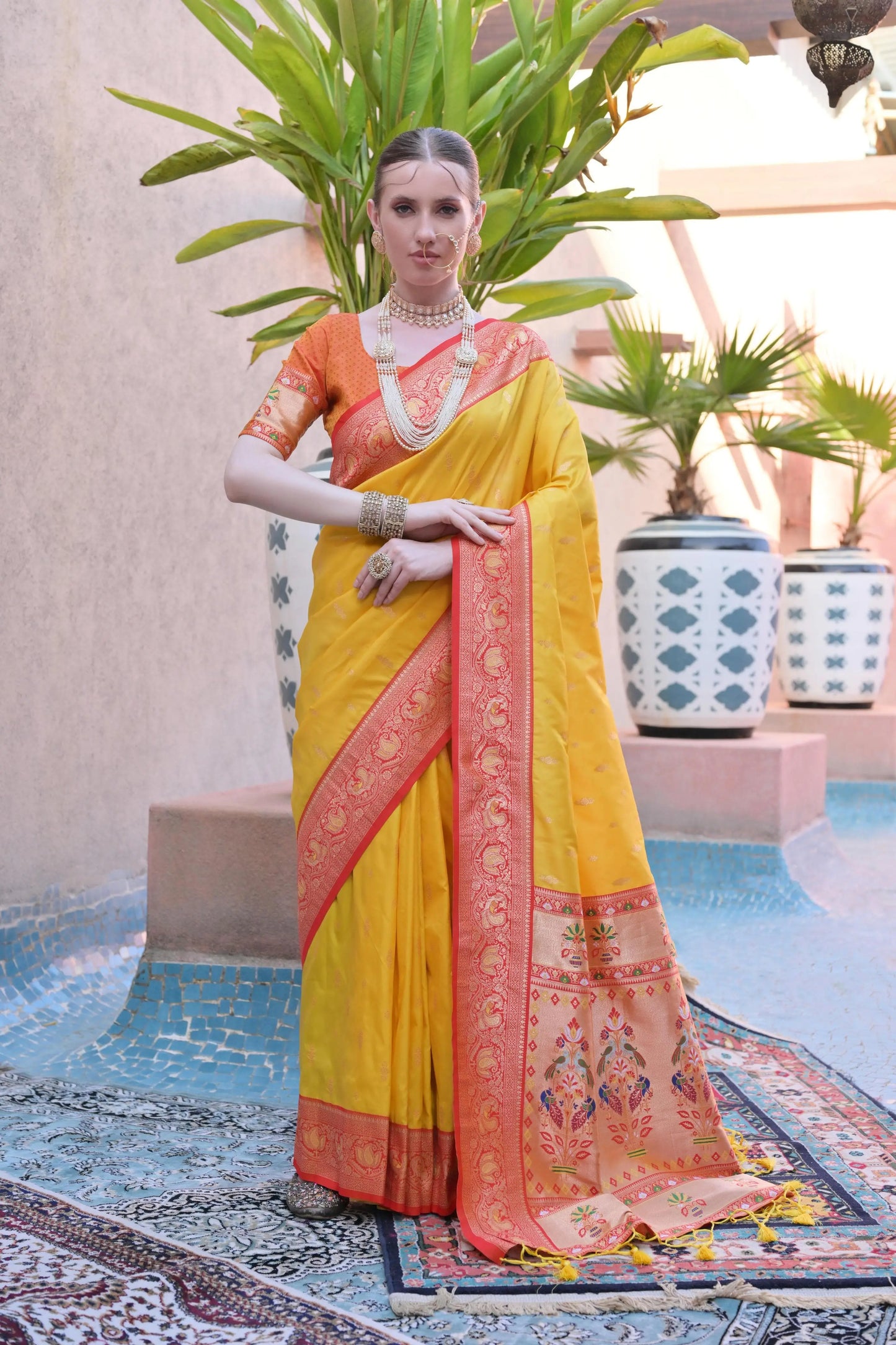 Soft Banarasi Silk Paithani Saree