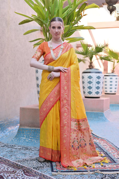 Soft Banarasi Silk Paithani Saree