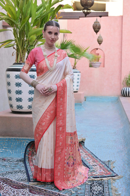 Soft Banarasi Silk Paithani Saree