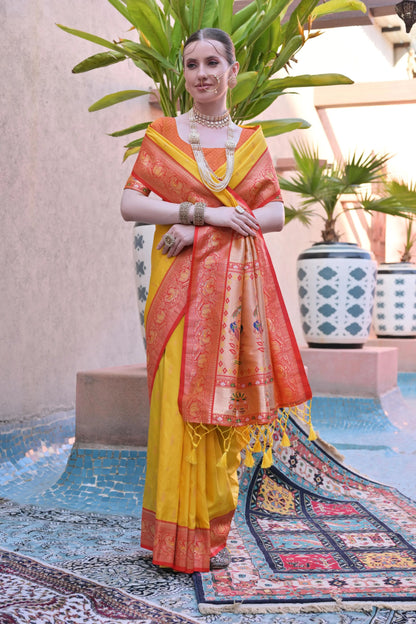 Soft Banarasi Silk Paithani Saree