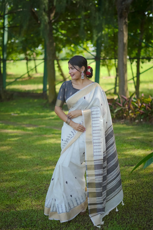 Soft Lilen Cotton Saree