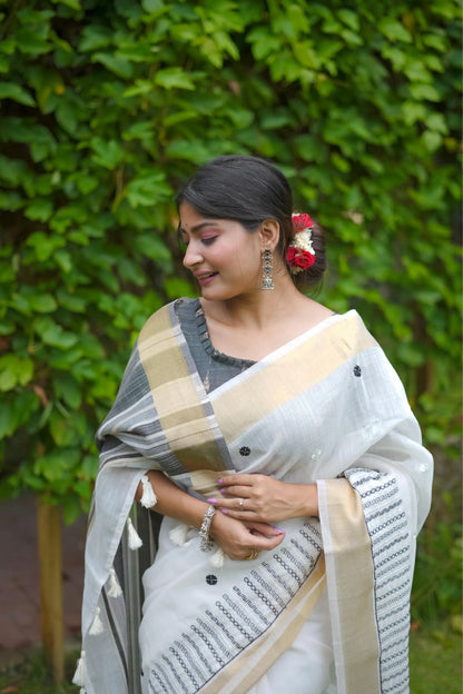 Soft Lilen Cotton Saree