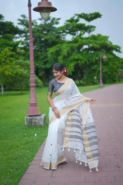Soft Lilen Cotton Saree
