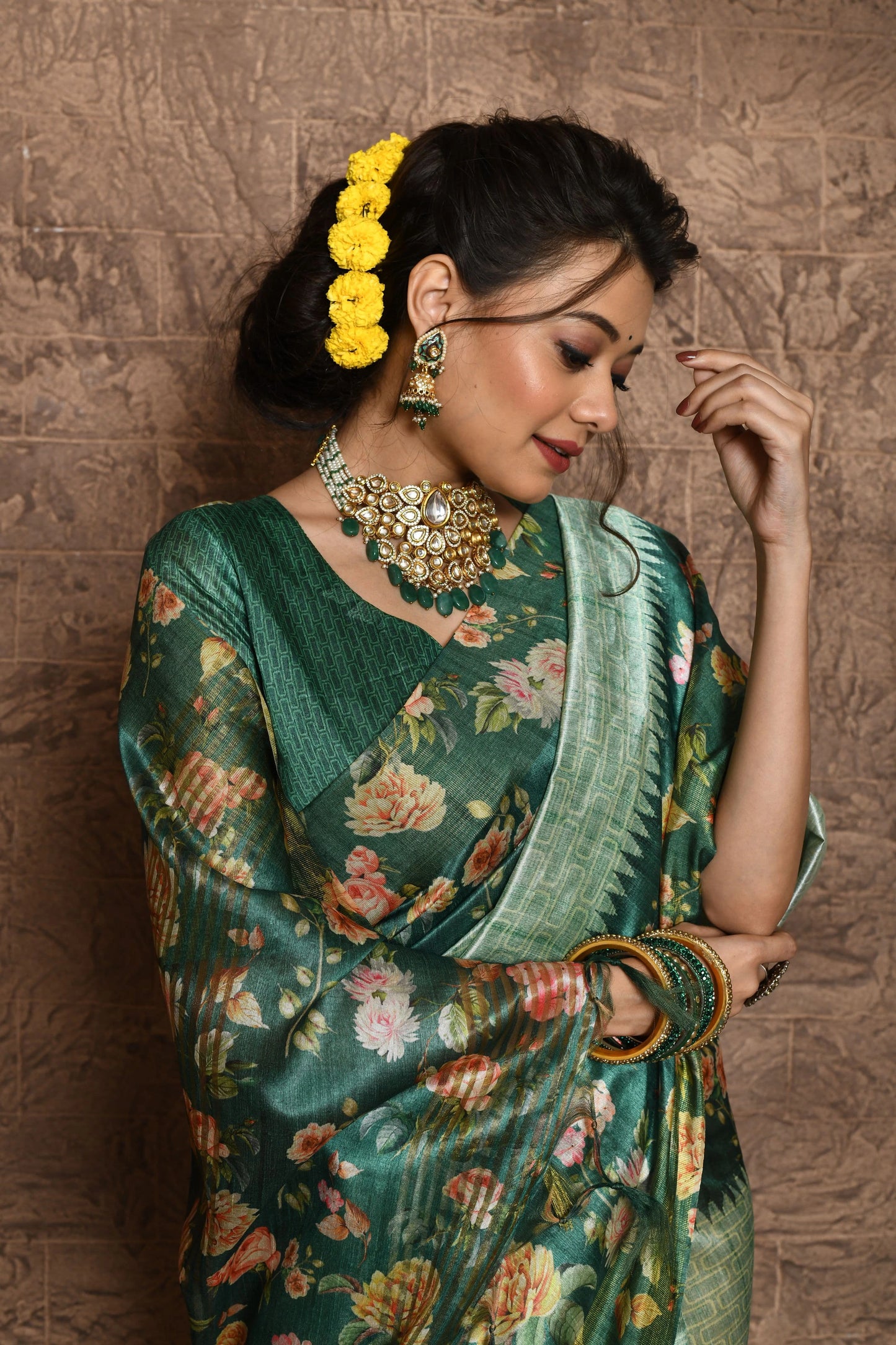 Soft Tussar Silk Tassels Saree