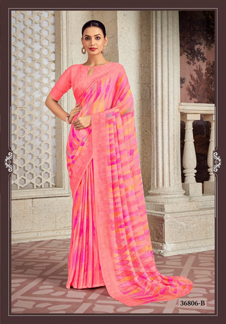 Star Chiffon Hits Printed Saree