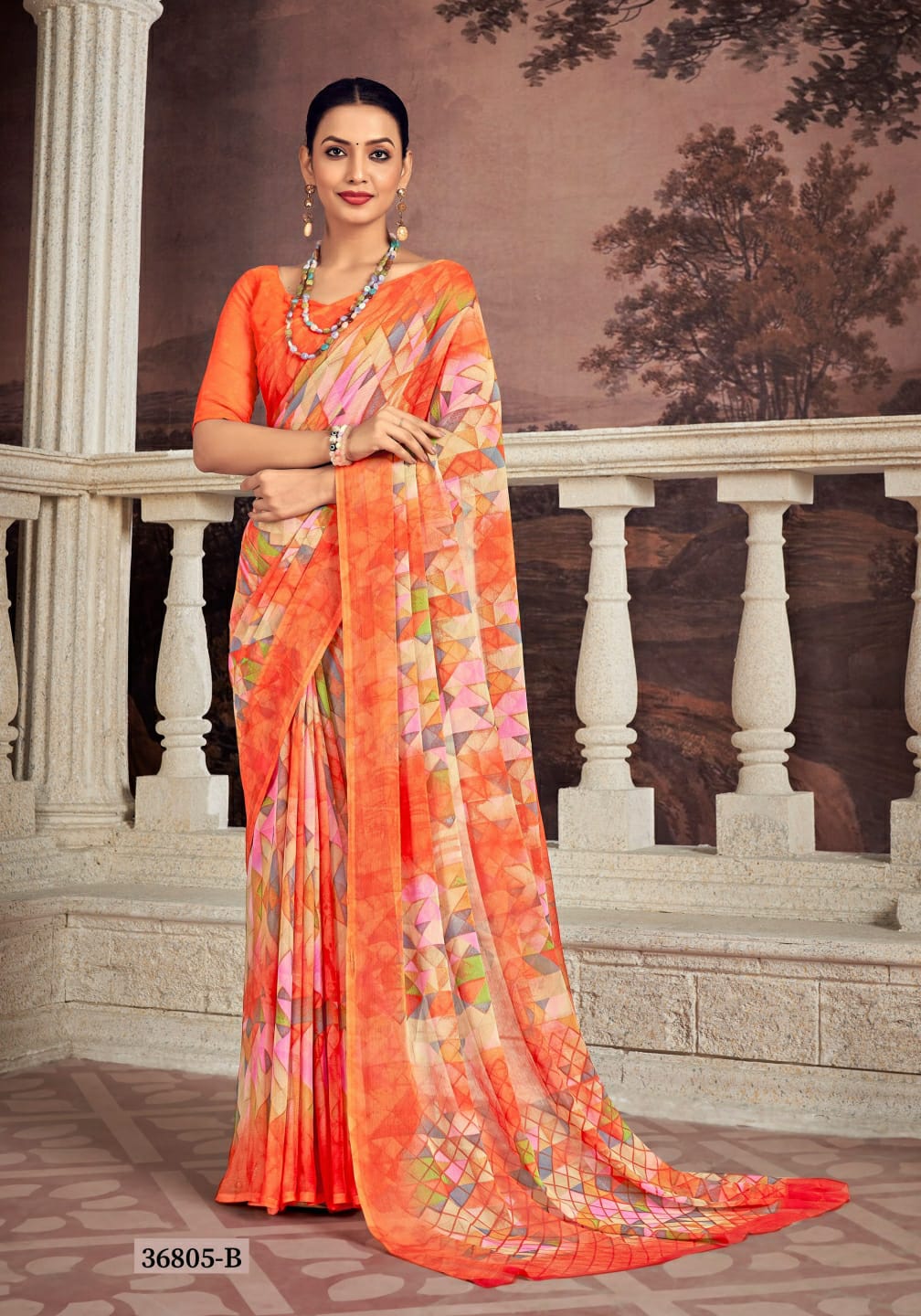 Star Chiffon Hits Printed Saree