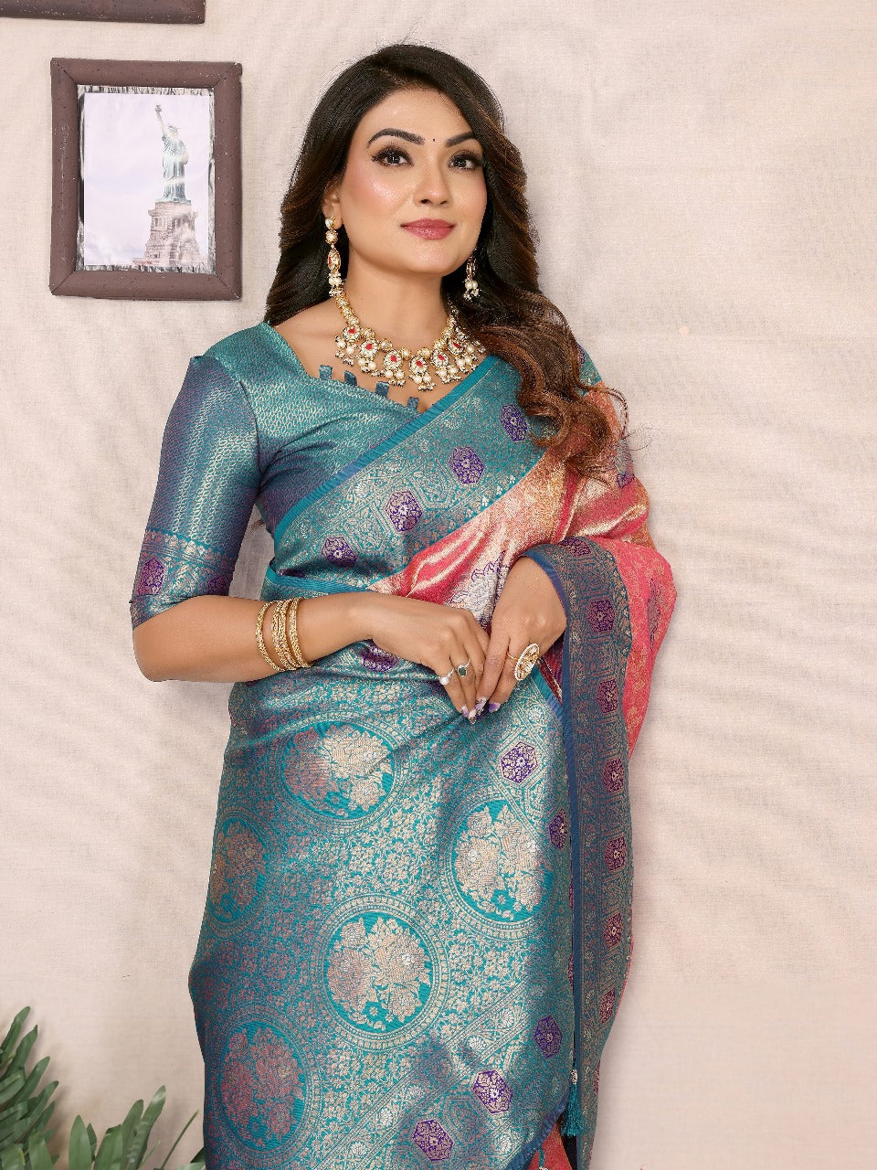 Premium Pure Banarasi Tissue Silk  Sarees