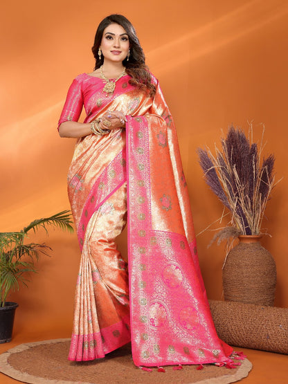 Premium Pure Banarasi Tissue Silk  Sarees