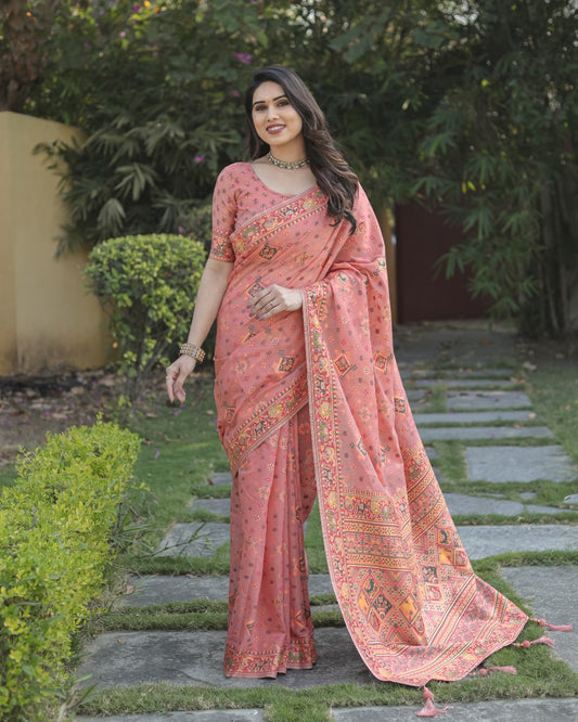 Pashmina soft Cotton Sarees