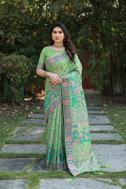 Pashmina soft Cotton Sarees