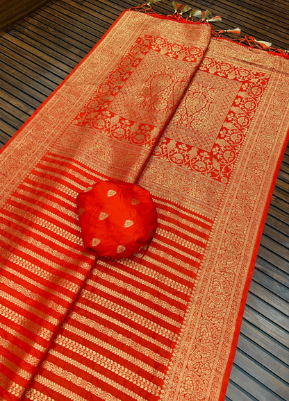 BANRASI DOLA SILK VISCOSE PURE JARI JAQUCARD WEVEING SAREE