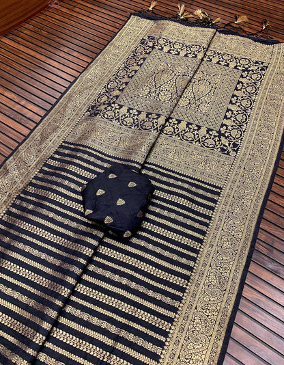 BANRASI DOLA SILK VISCOSE PURE JARI JAQUCARD WEVEING SAREE