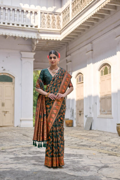 Soft Pashmina Silk Saree