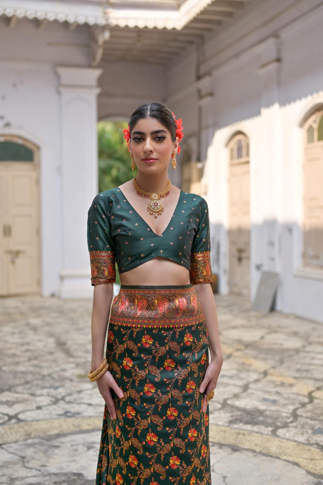 Soft Pashmina Silk Saree