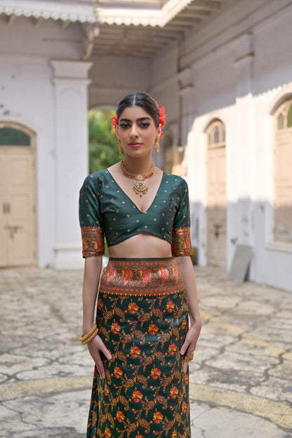 Soft Pashmina Silk Saree
