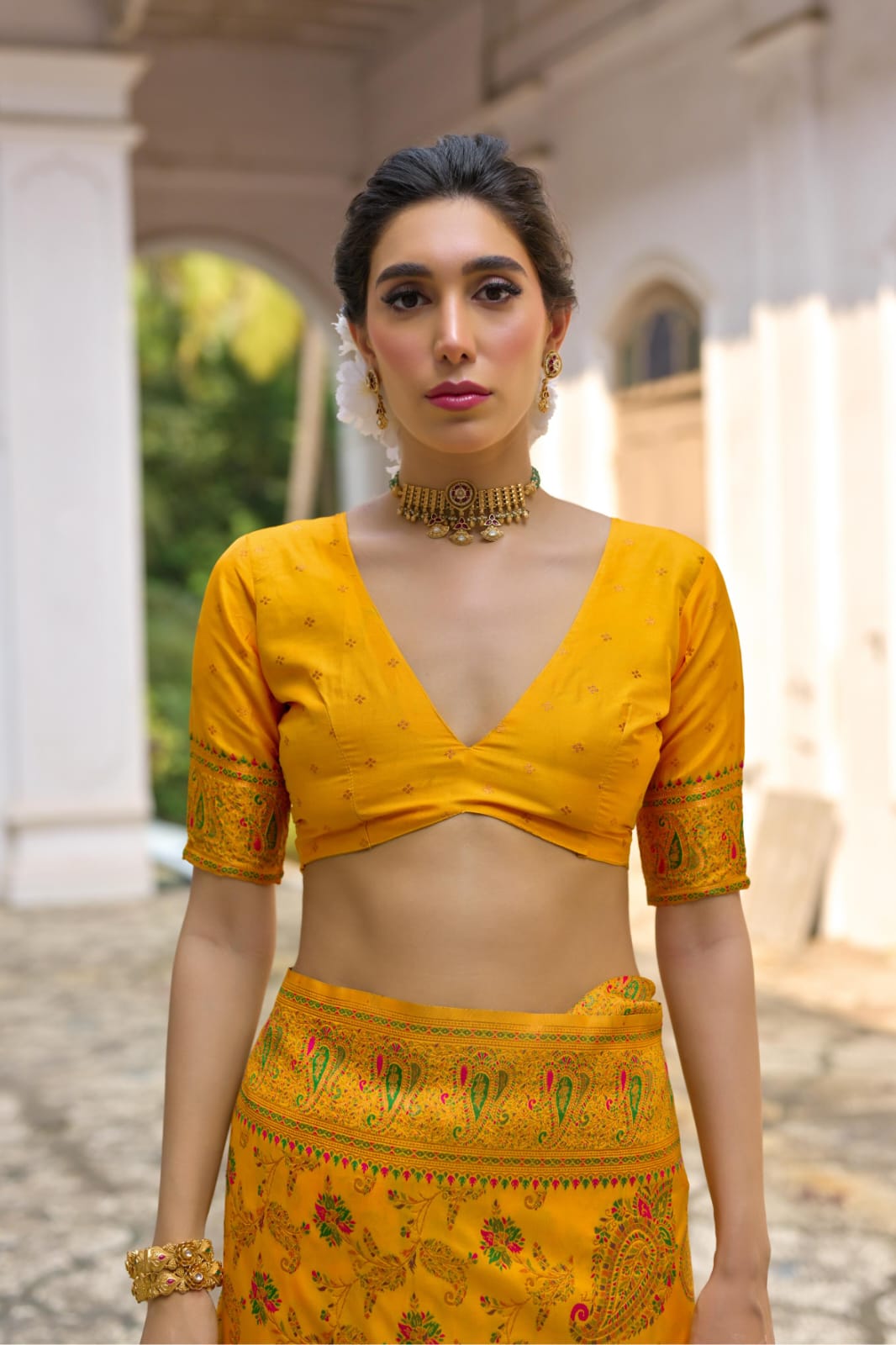 Soft Pashmina Silk Saree
