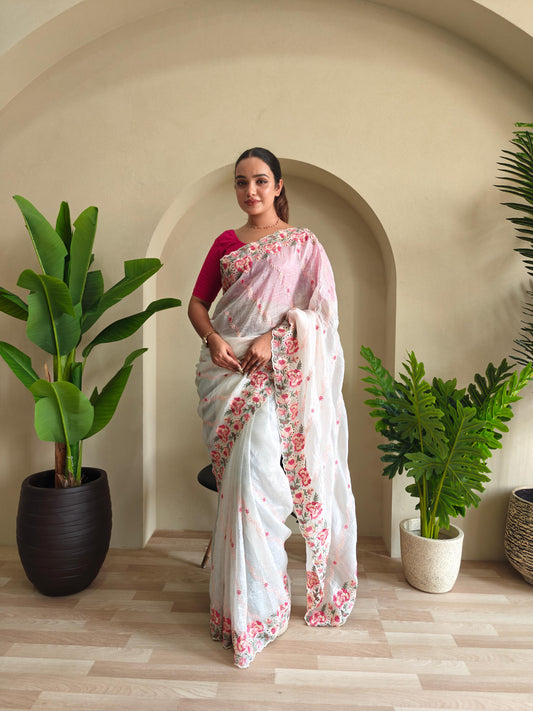Pure Crush Silk Saree