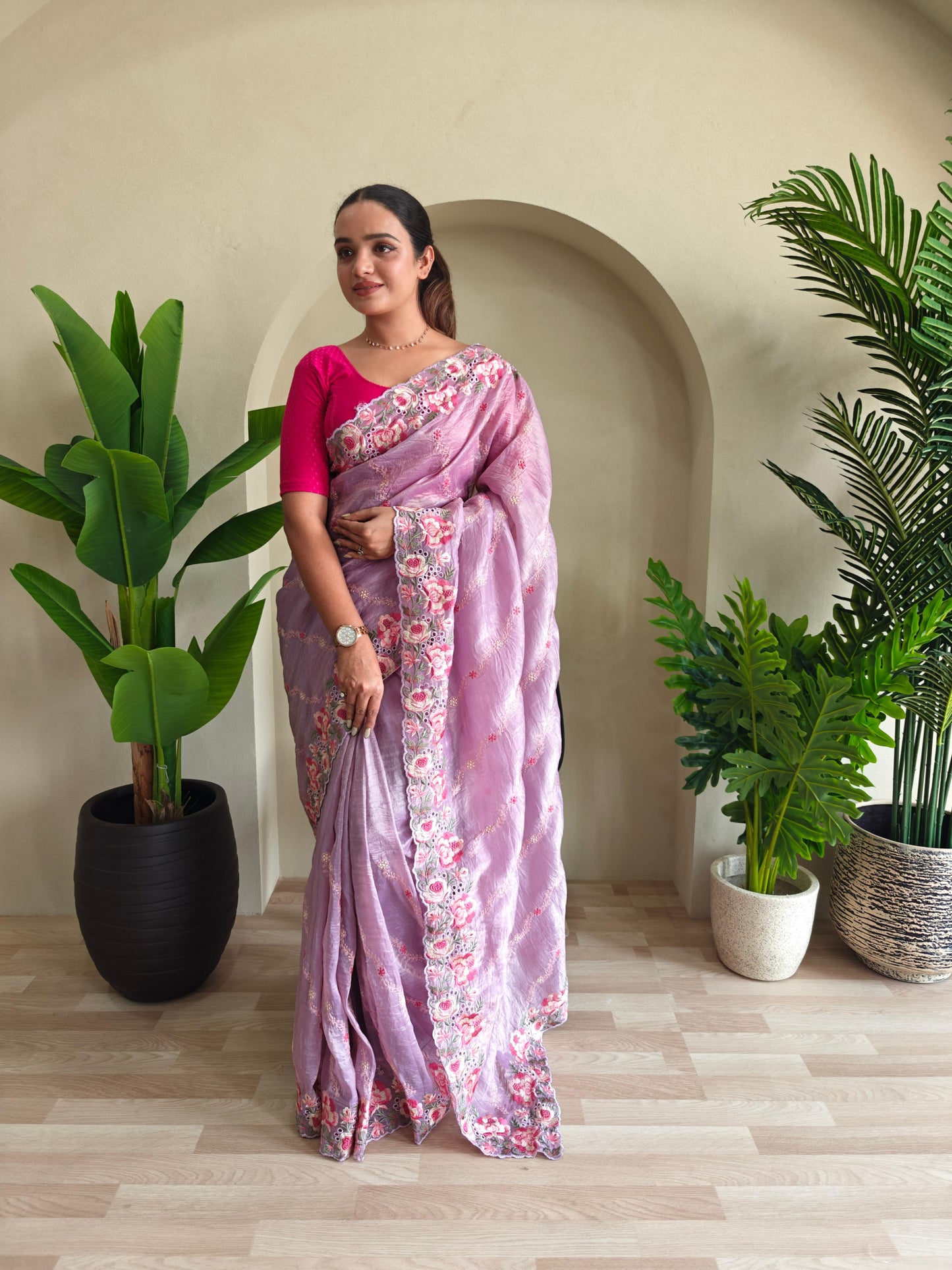 Pure Crush Silk Saree