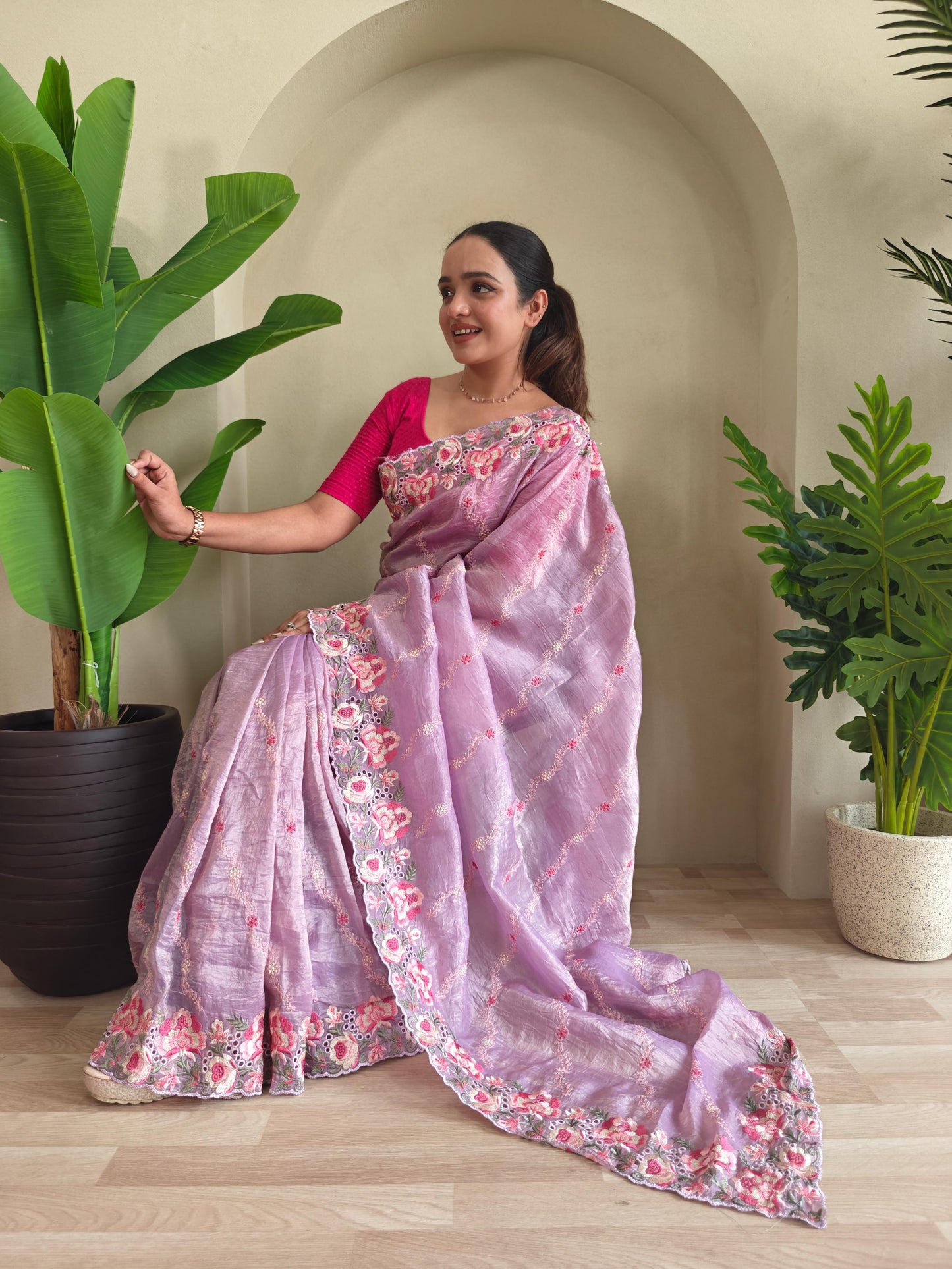 Pure Crush Silk Saree
