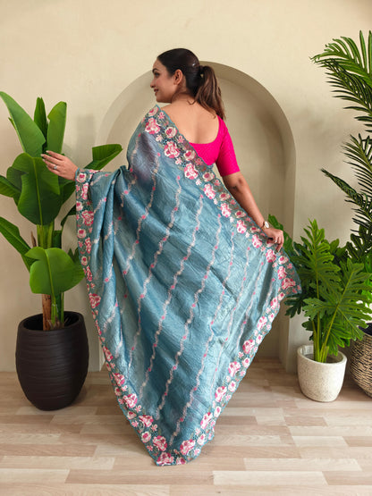 Pure Crush Silk Saree