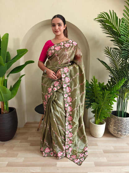 Pure Crush Silk Saree
