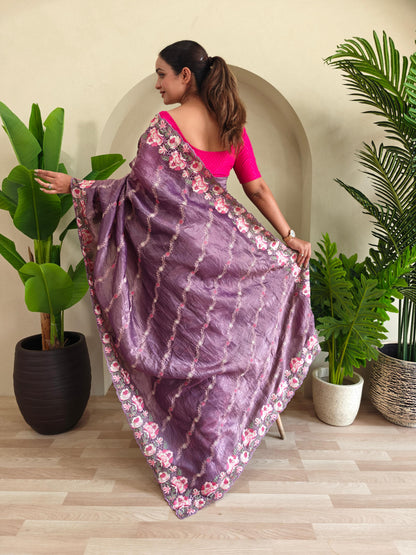 Pure Crush Silk Saree