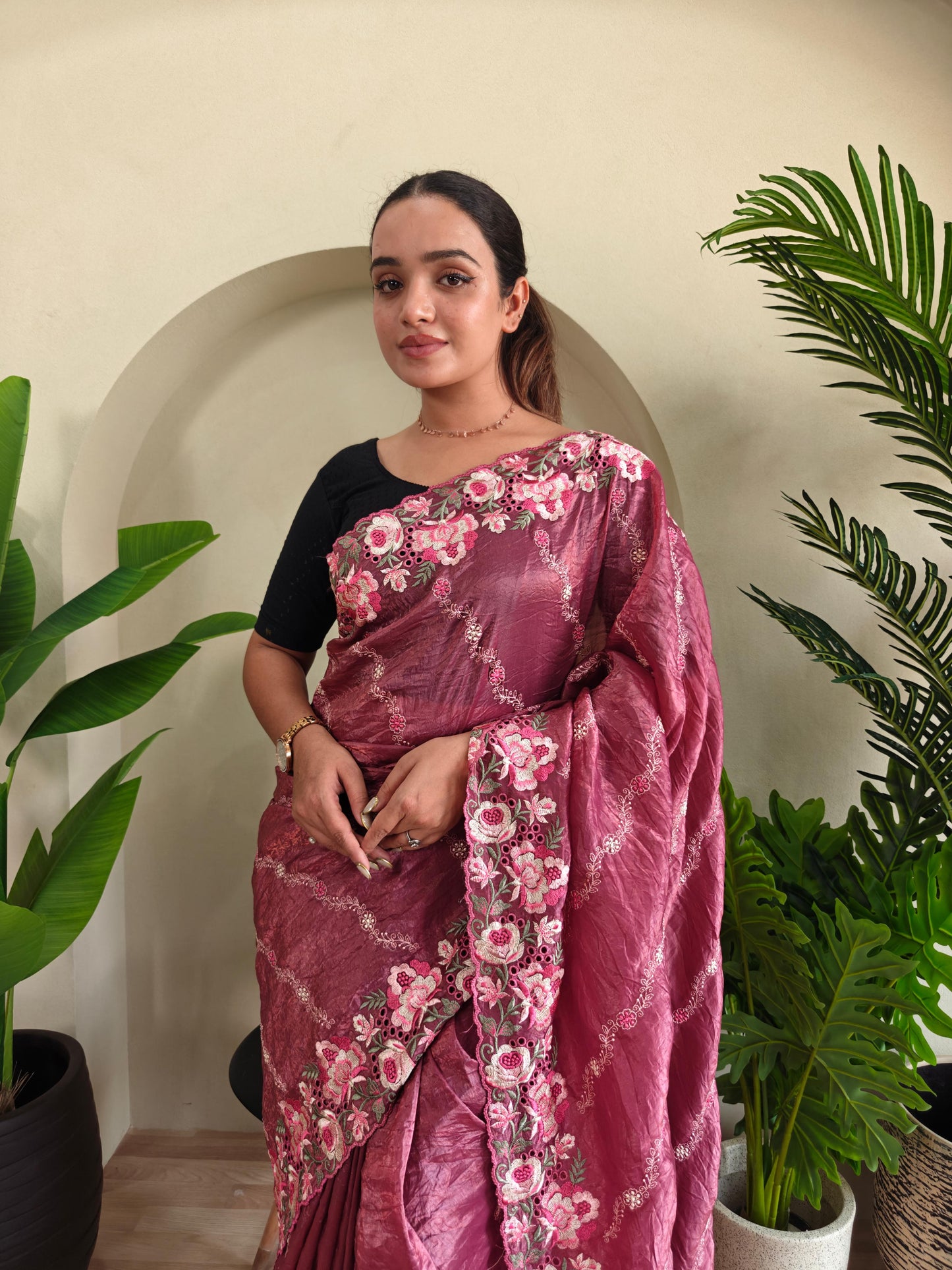 Pure Crush Silk Saree