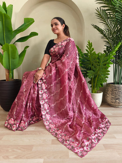 Pure Crush Silk Saree