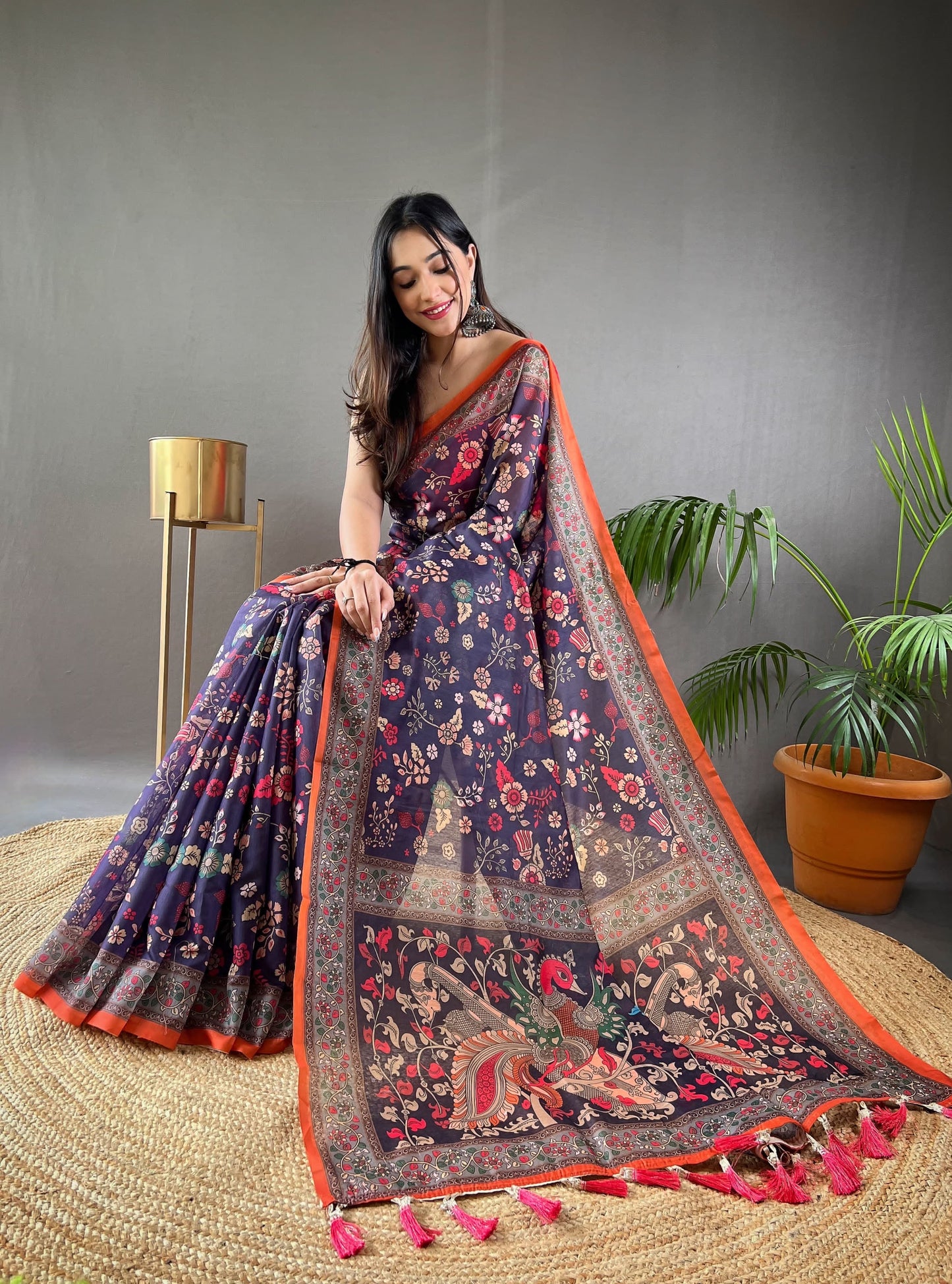 Pure Malai Cotton Saree