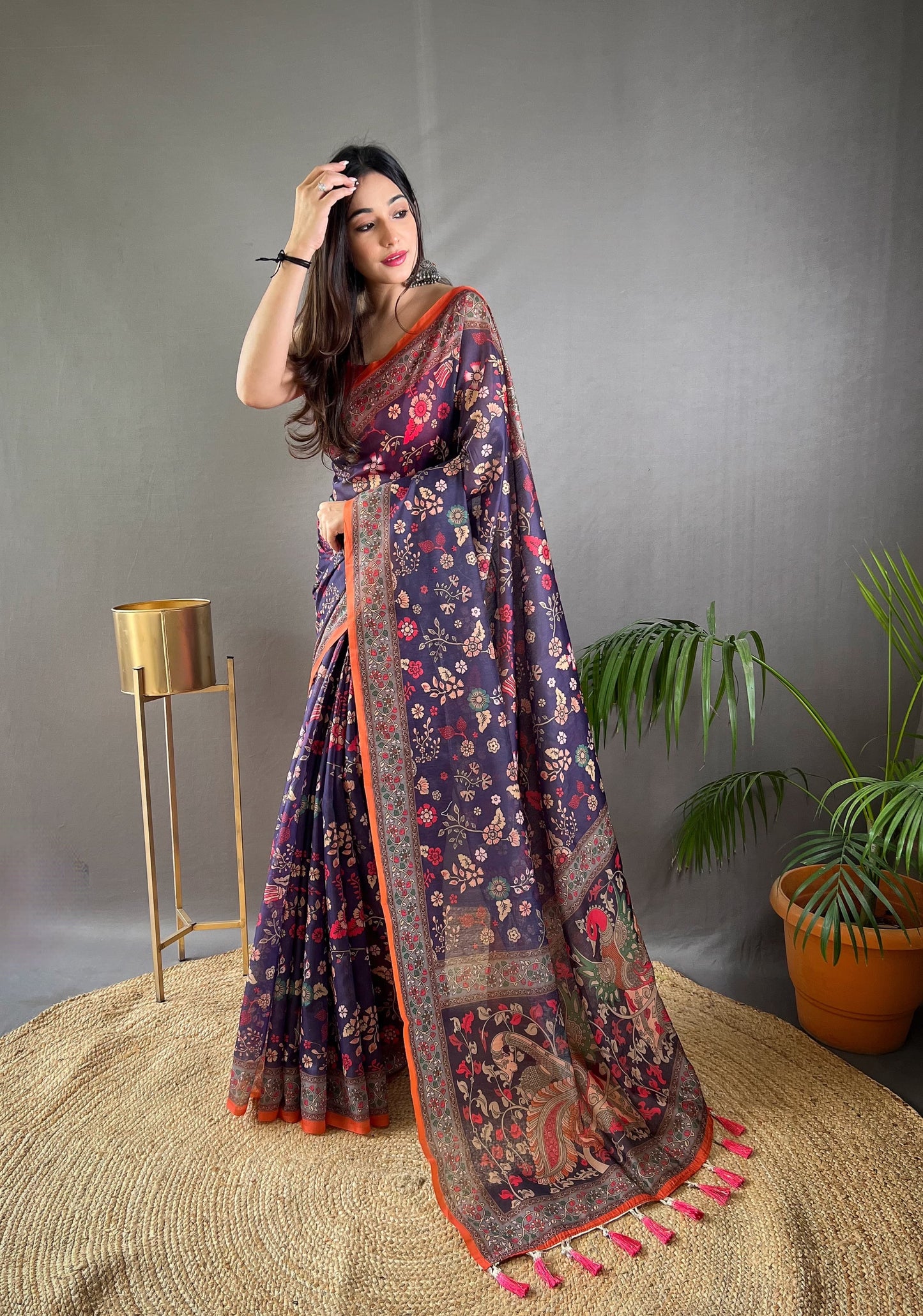 Pure Malai Cotton Saree