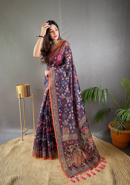Pure Malai Cotton Saree