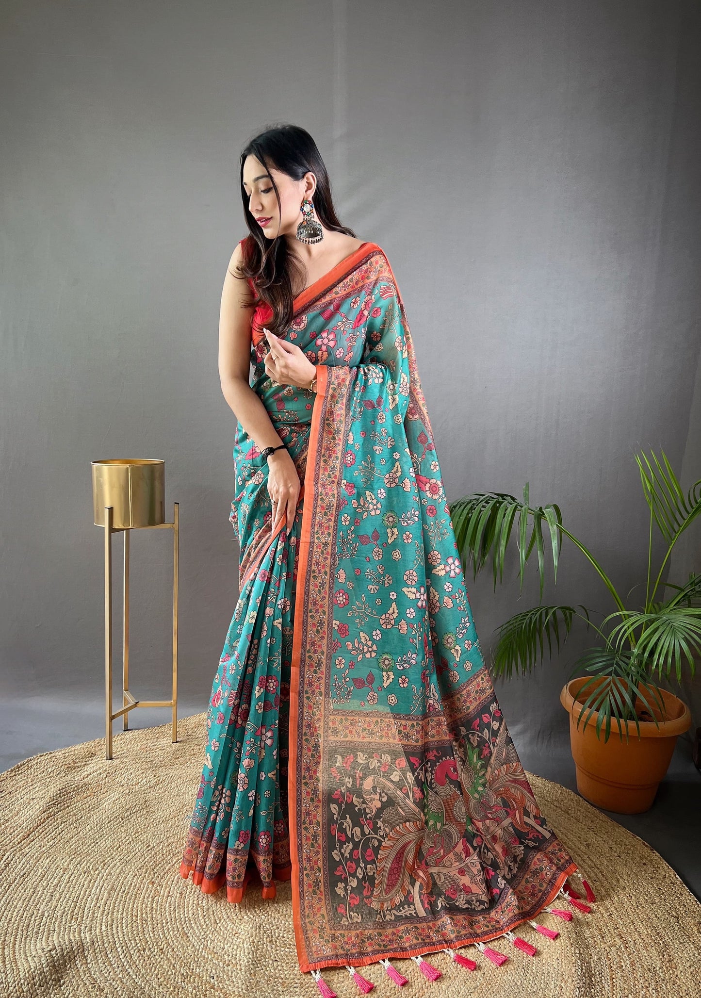 Pure Malai Cotton Saree