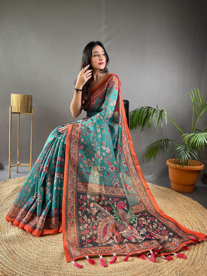 Pure Malai Cotton Saree