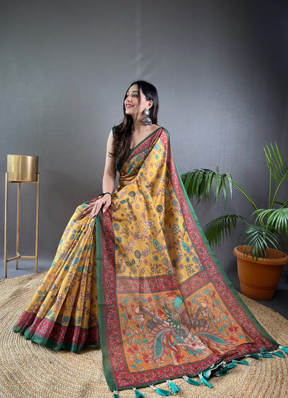 Pure Malai Cotton Saree