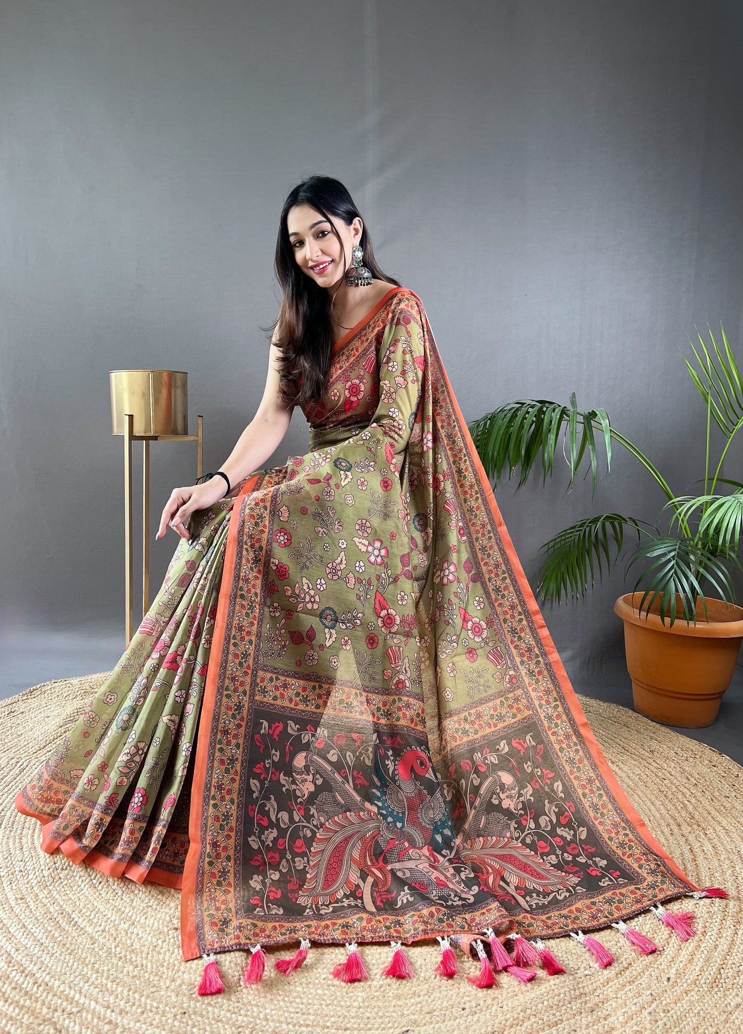 Pure Malai Cotton Saree