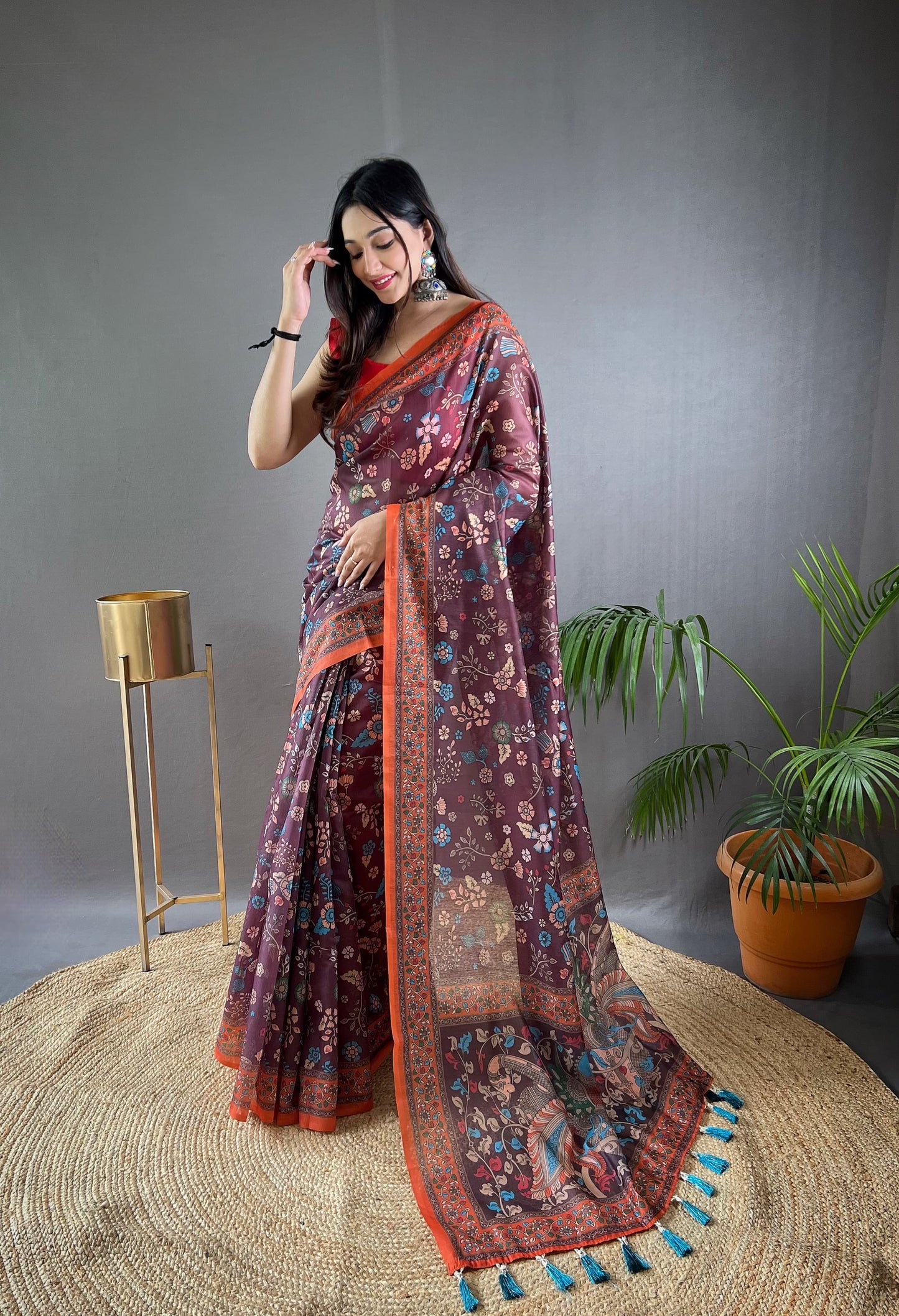 Pure Malai Cotton Saree