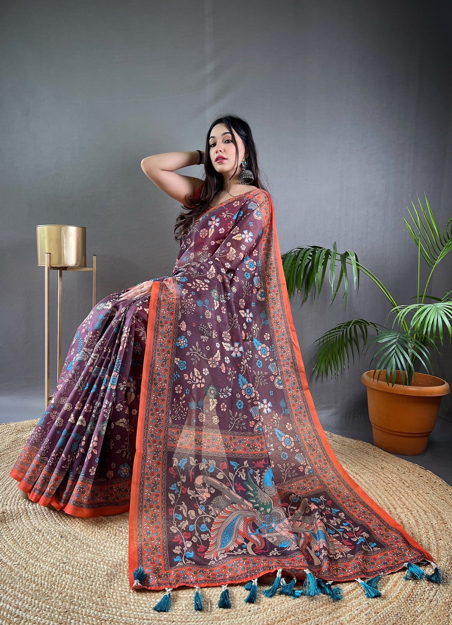 Pure Malai Cotton Saree