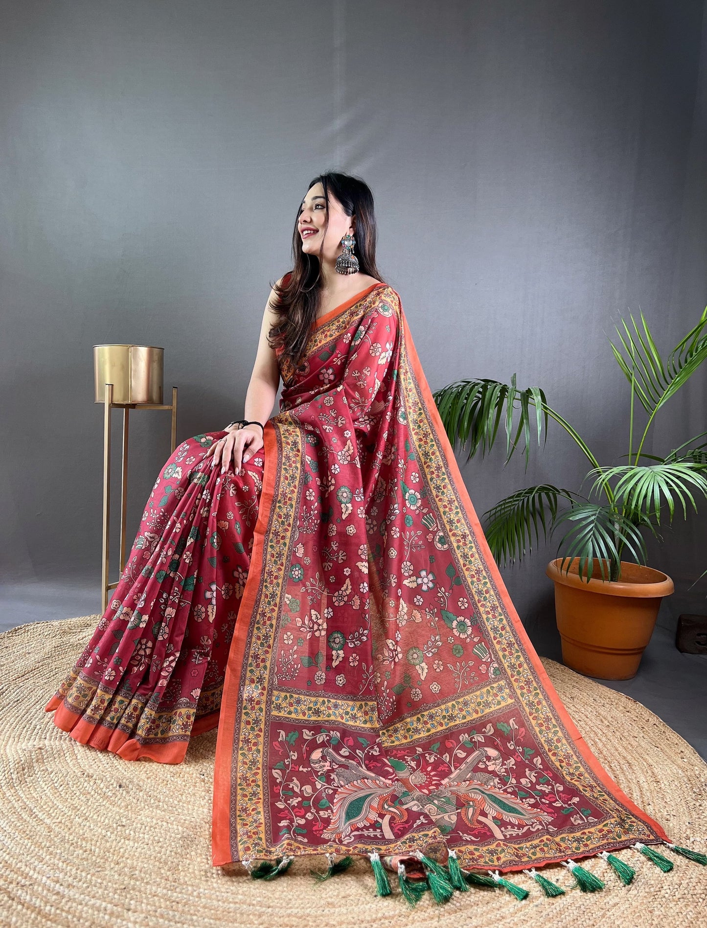 Pure Malai Cotton Saree