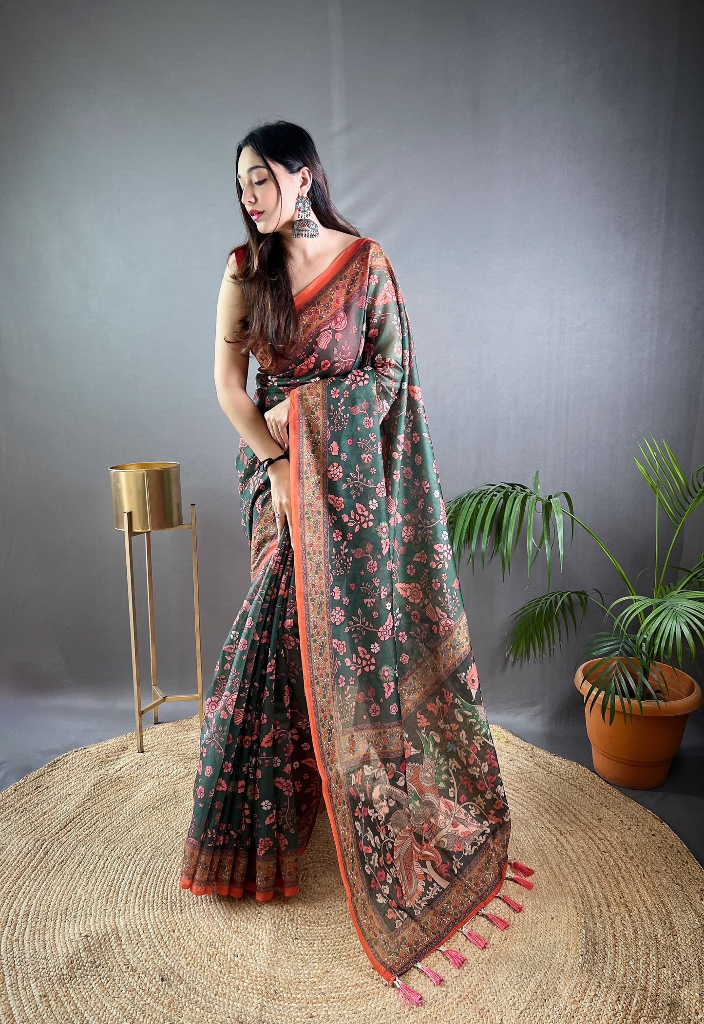 Pure Malai Cotton Saree