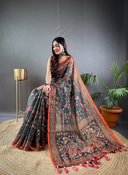 Pure Malai Cotton Saree