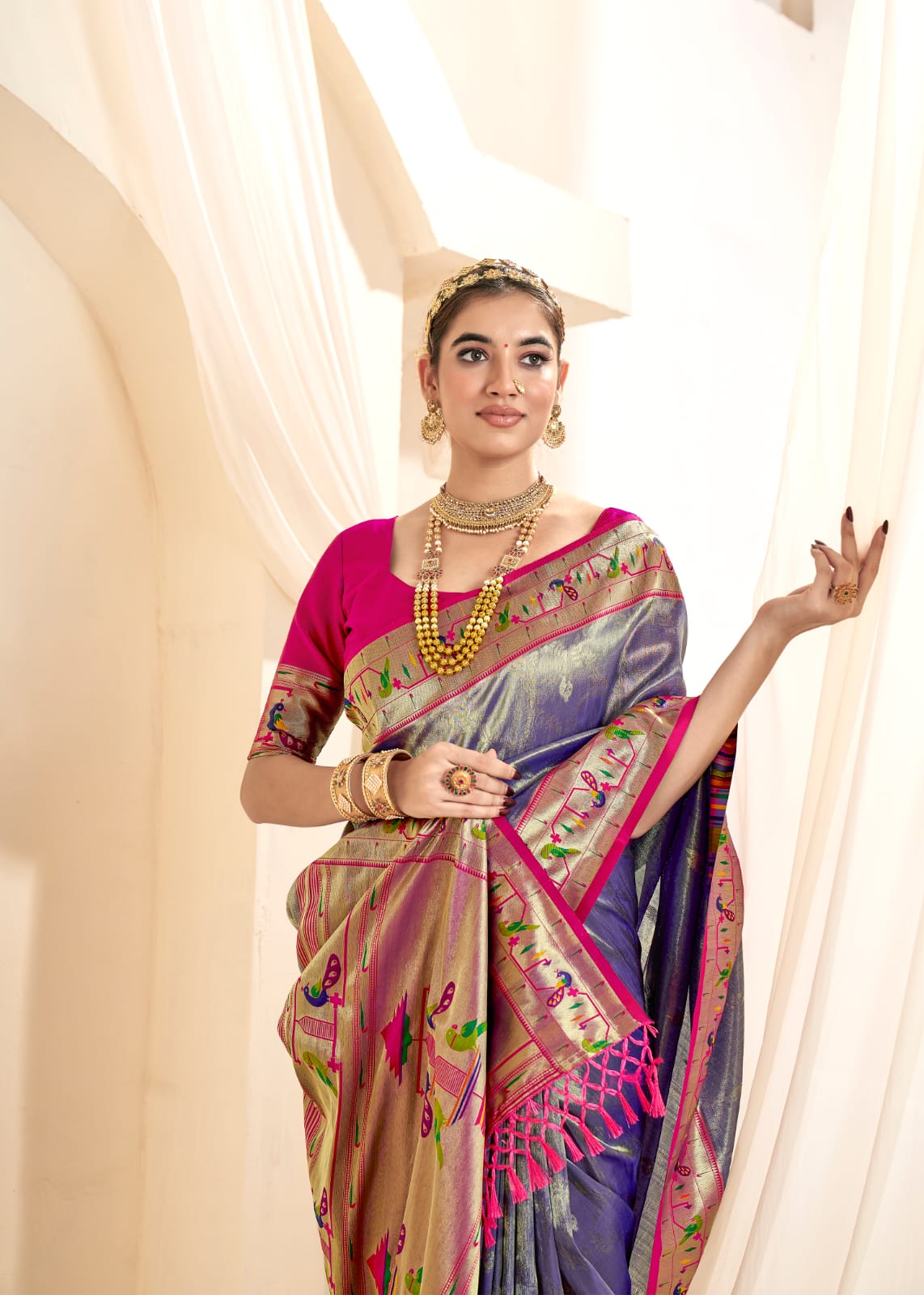 Mangalya Silk Paithani Saree