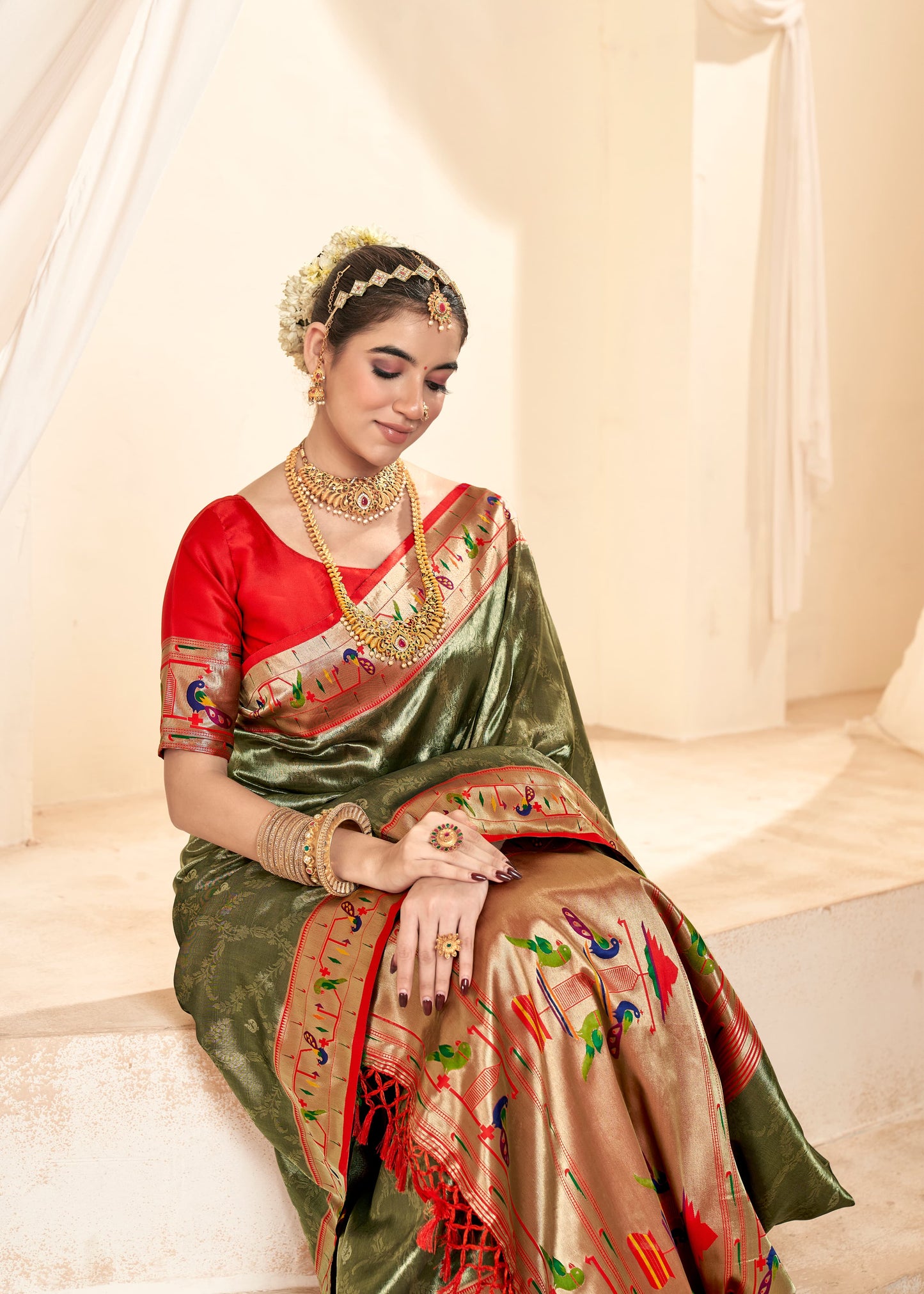 Mangalya Silk Paithani Saree