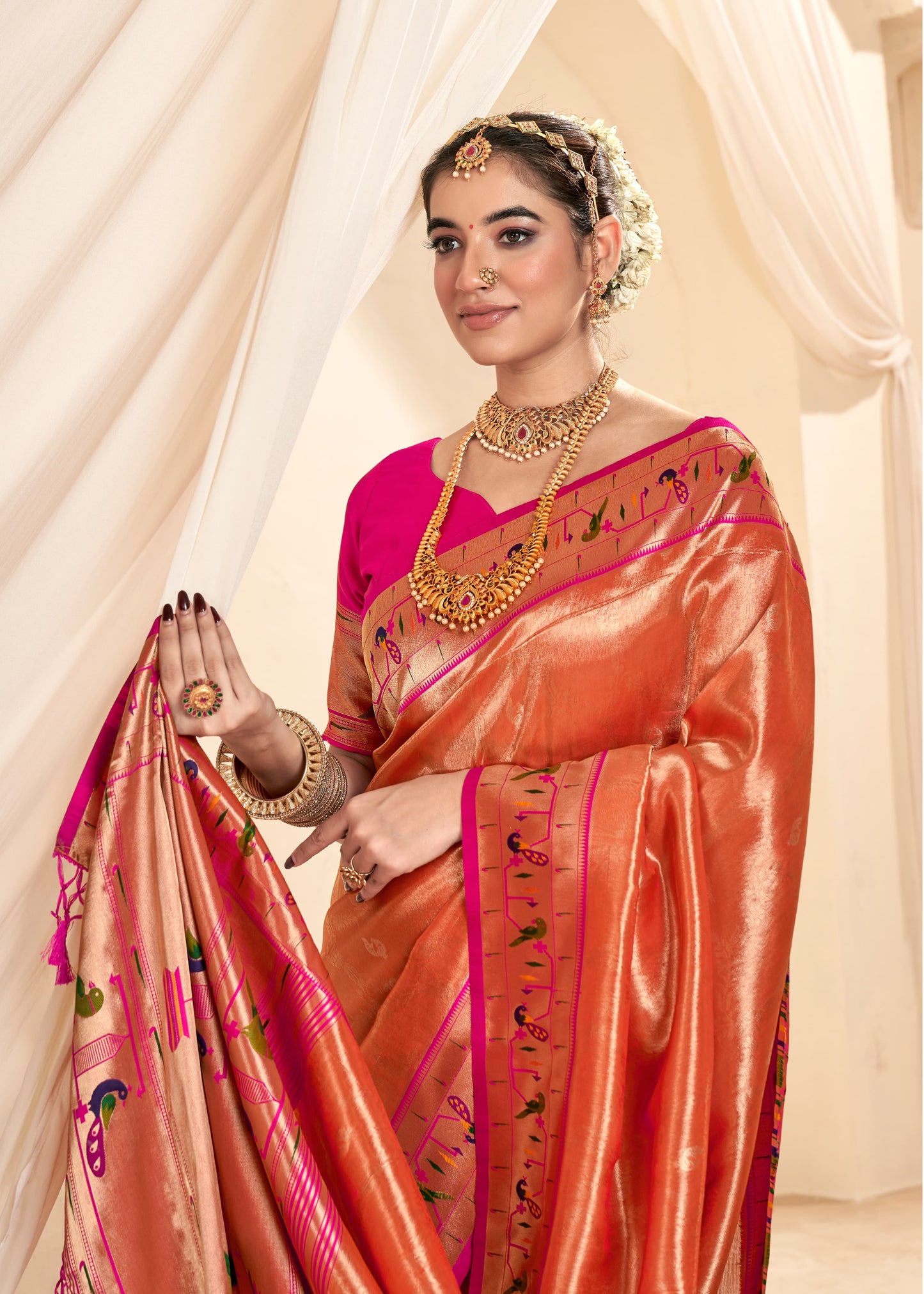 Mangalya Silk Paithani Saree