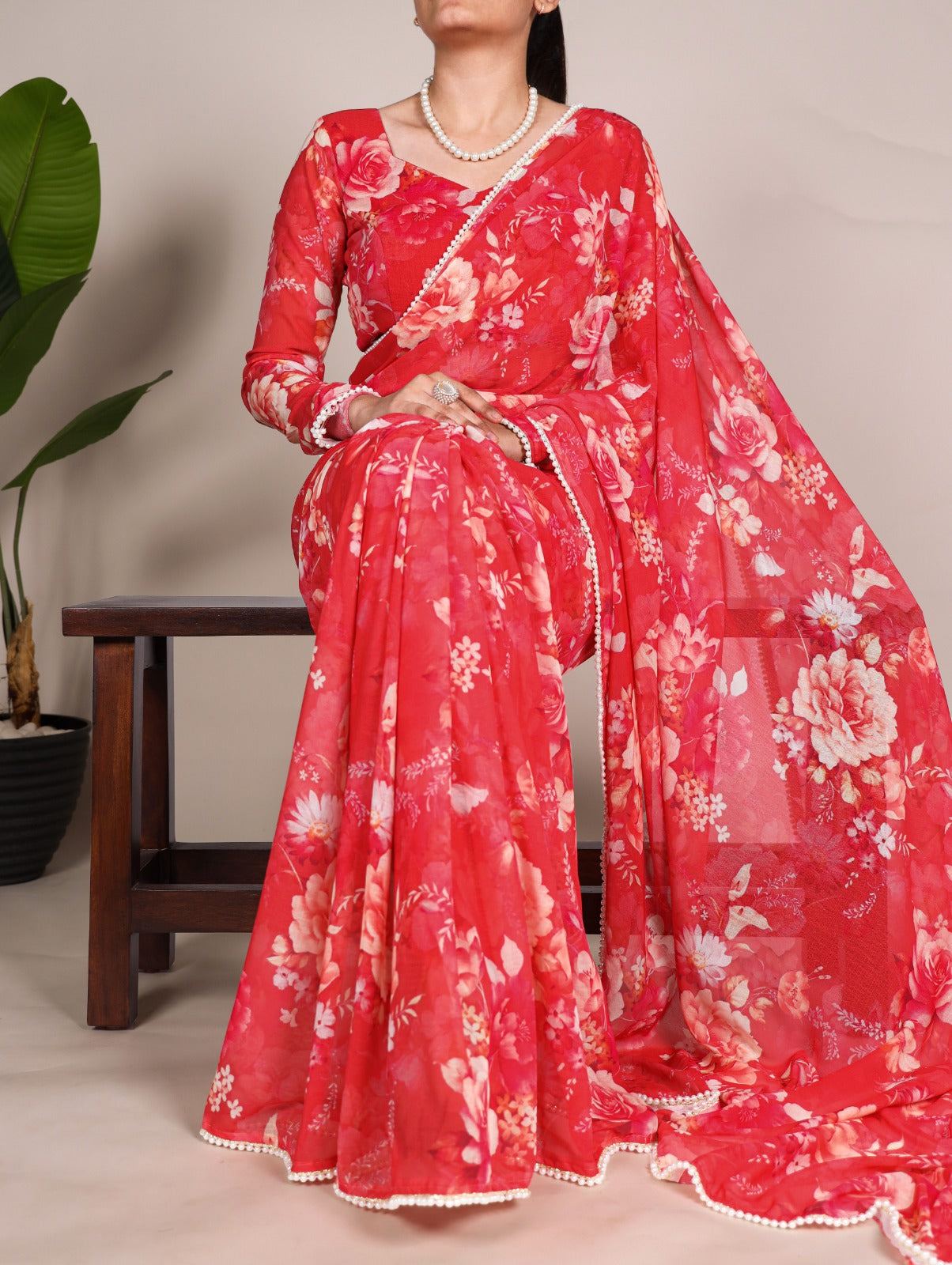 Weightless Marbal Printed Saree
