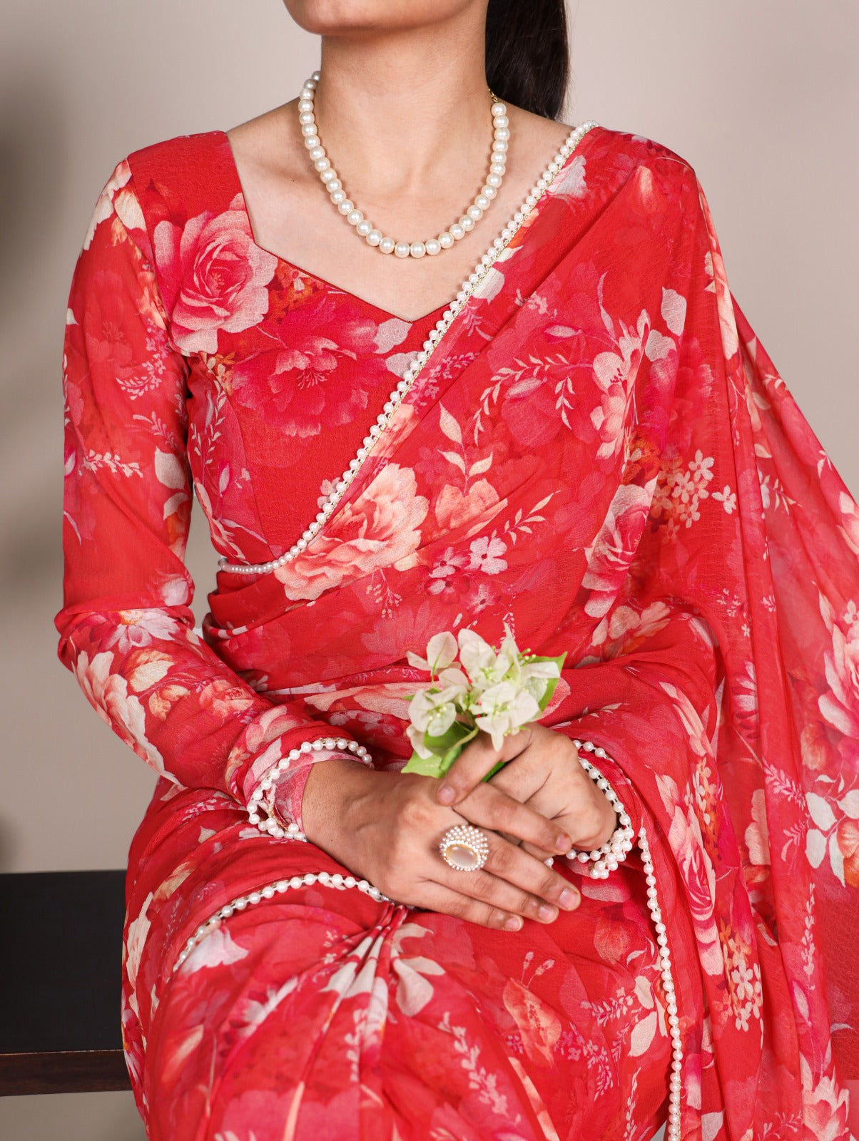 Weightless Marbal Printed Saree