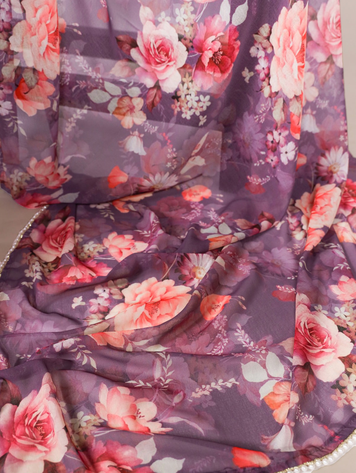 Weightless Marbal Printed Saree