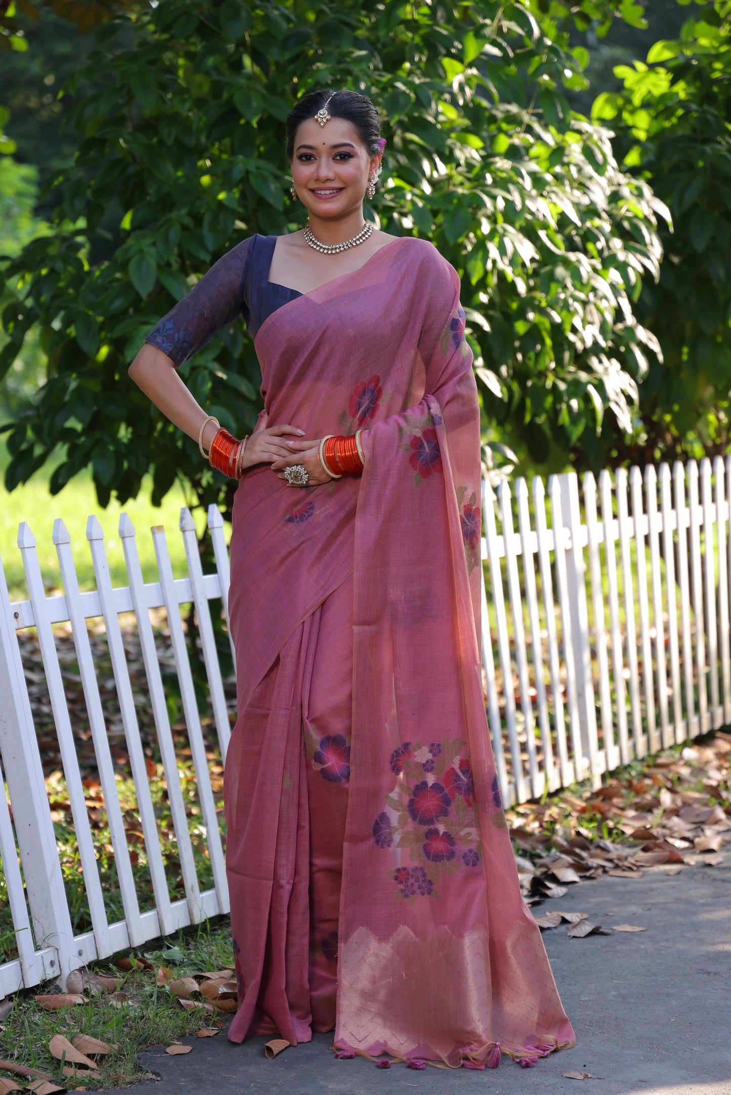 Premium soft Muga Cotton saree