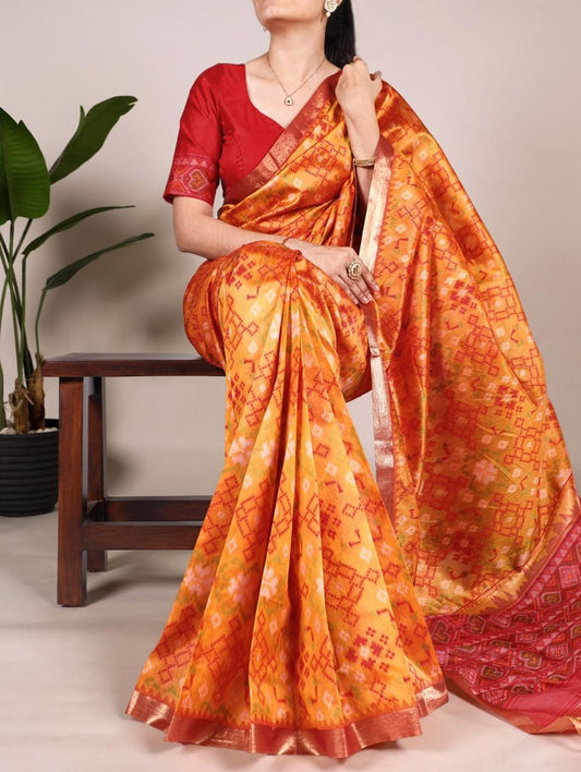 Soft Khadi Raw Silk Saree